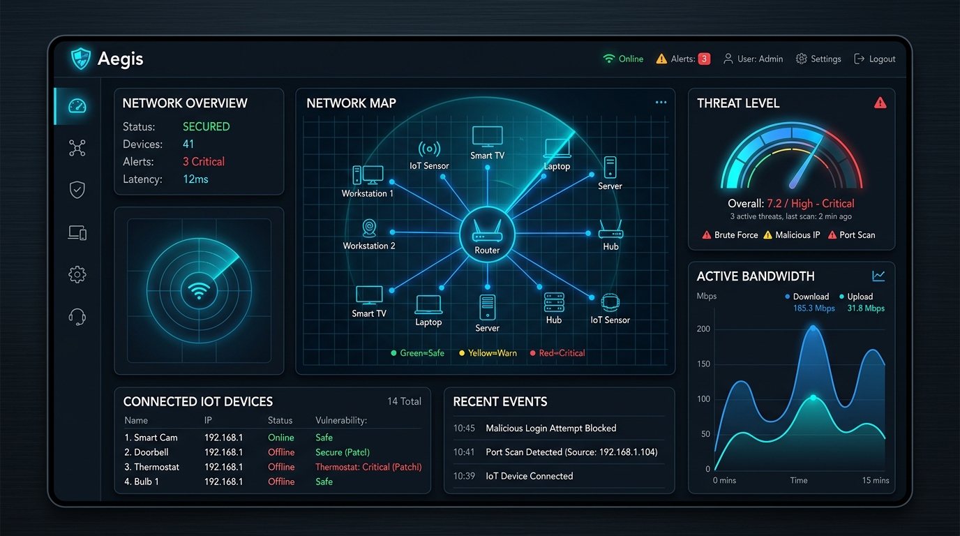 Aegis Network Security Interface